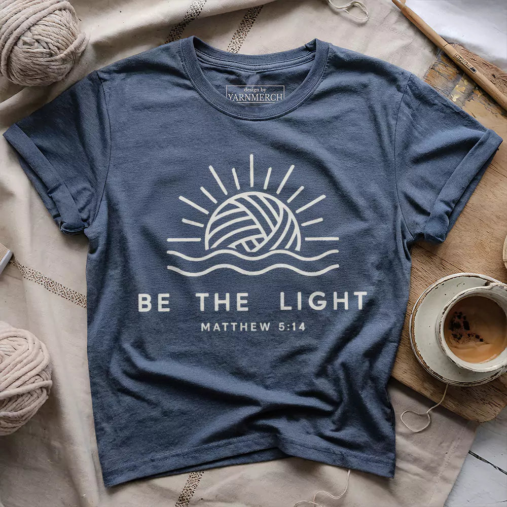 be the light t shirt heather navy