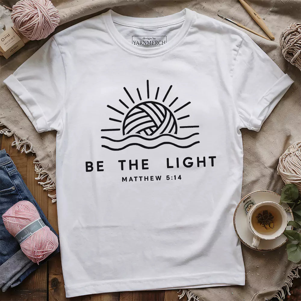 be the light t shirt white