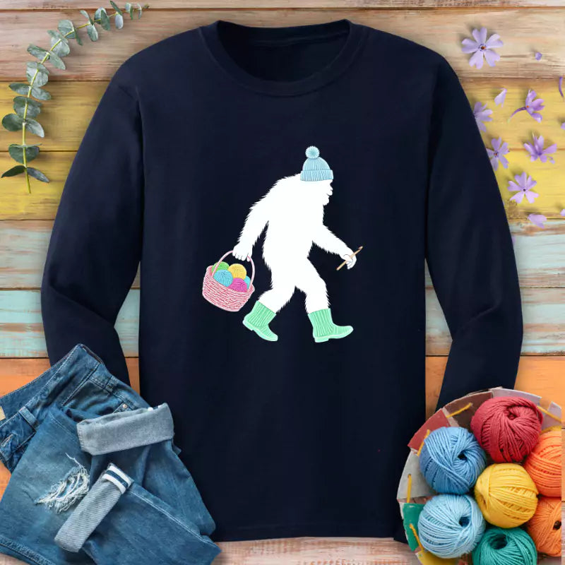 bigfoot long sleeve navy