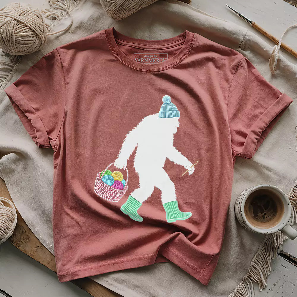 bigfoot t shirt heather mauve