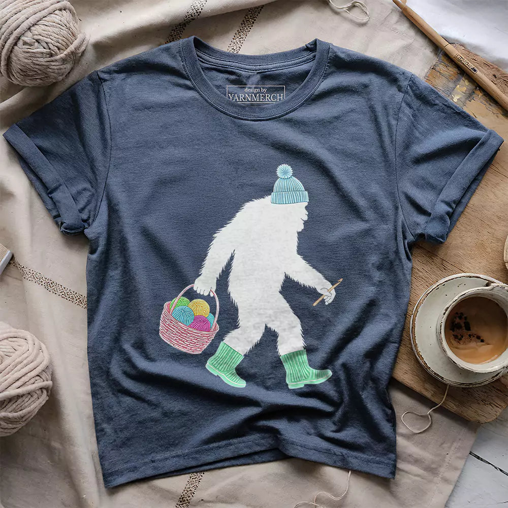 bigfoot t shirt heather navy