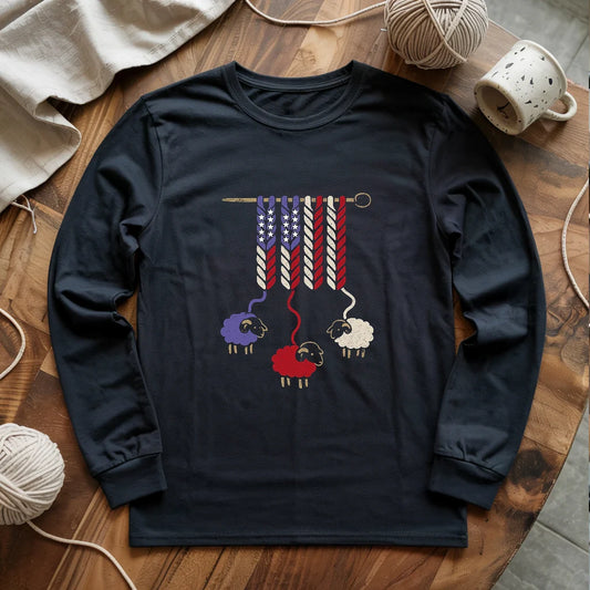 black AmericaWoolLongSleeveT shirt