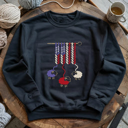 black AmericaWoolSweatshirt