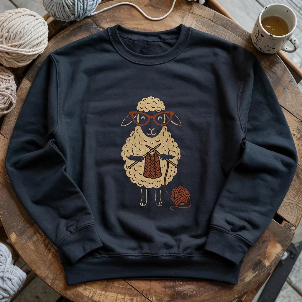 black KnitHappensSweatshirt