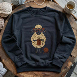 black KnitHappensSweatshirt