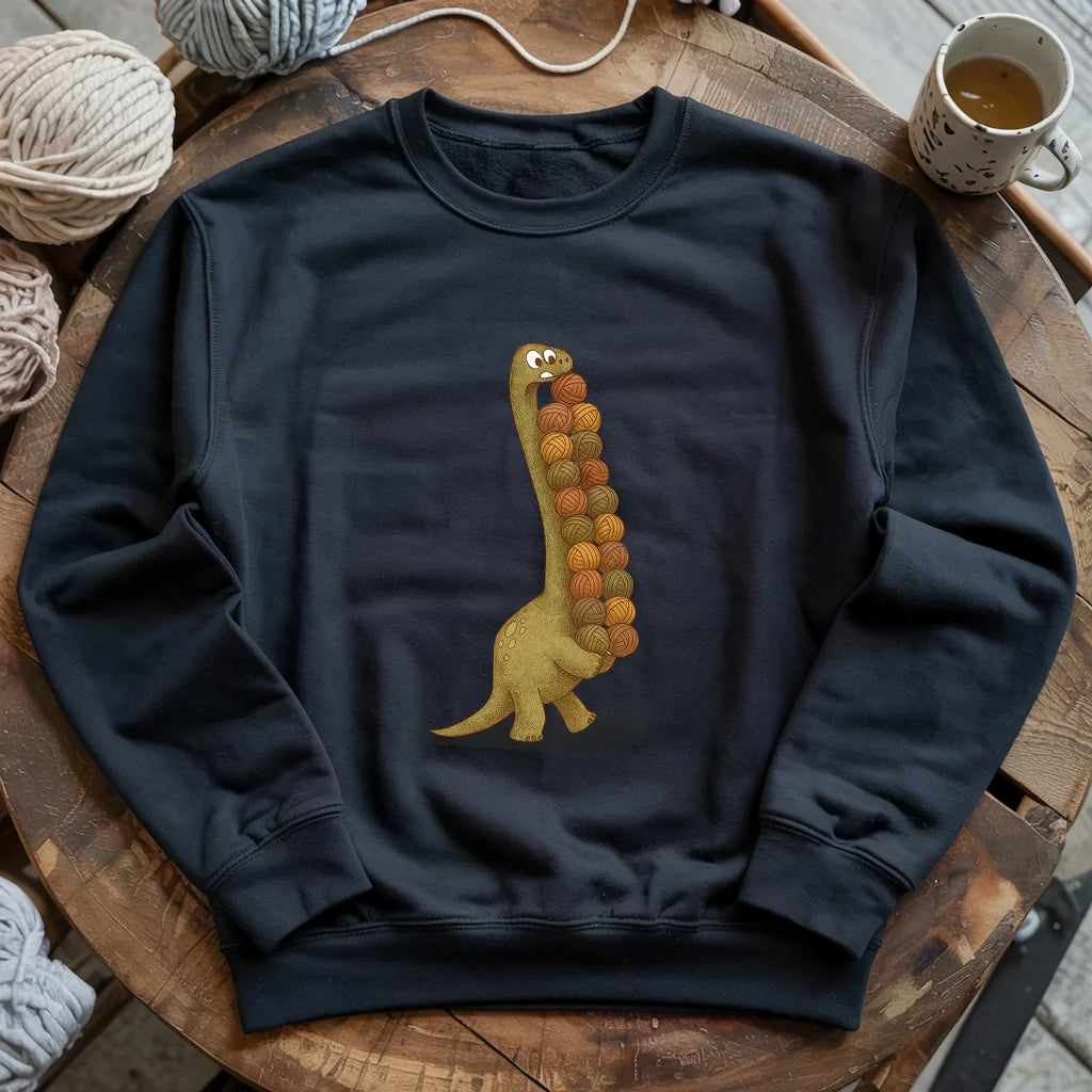 black YarnosaurusRexSweatshirt
