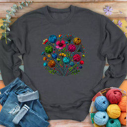 blooming yarn sweatshirt dark heather