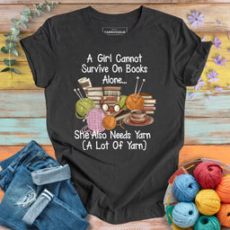 book girl dark grey heather