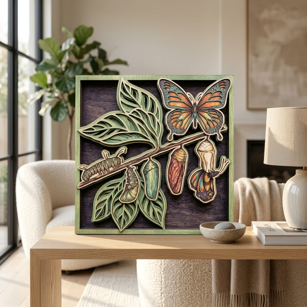 butterfly life cycle wall art lifestyle