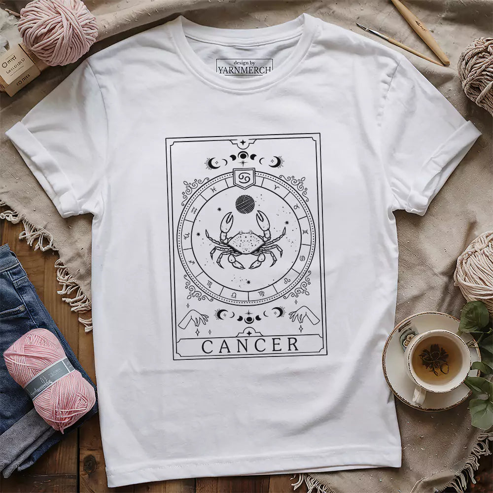 cancer yarn tarot white