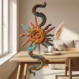 celestial sun serpent wall art1