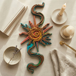 celestial sun serpent wall art2