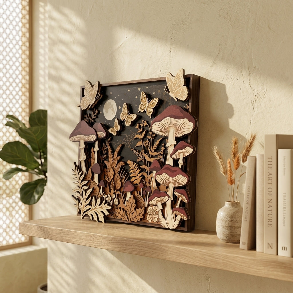 cottagecore mushroom wall decor bedroom