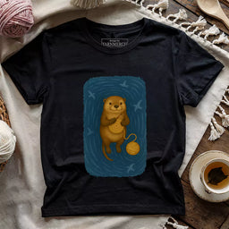 crafty otter t shirt black