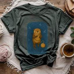 crafty otter t shirt forest