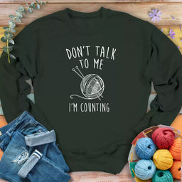 dont talk sweatshirt forest
