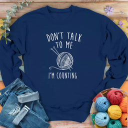 dont talk sweatshirt navy