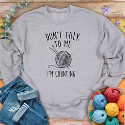 dont talk sweatshirt sport grey