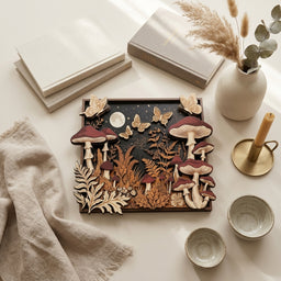 enchanted mushroom wall art