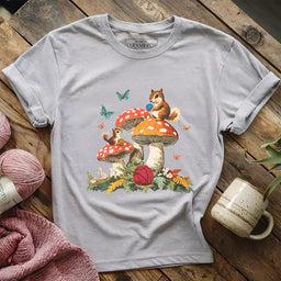 enchanted yarn forest t shirt athletic heather