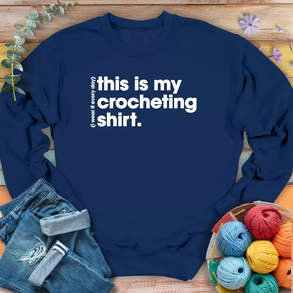 everyday crocheting navy