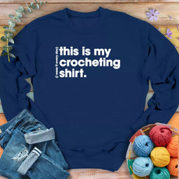 everyday crocheting navy