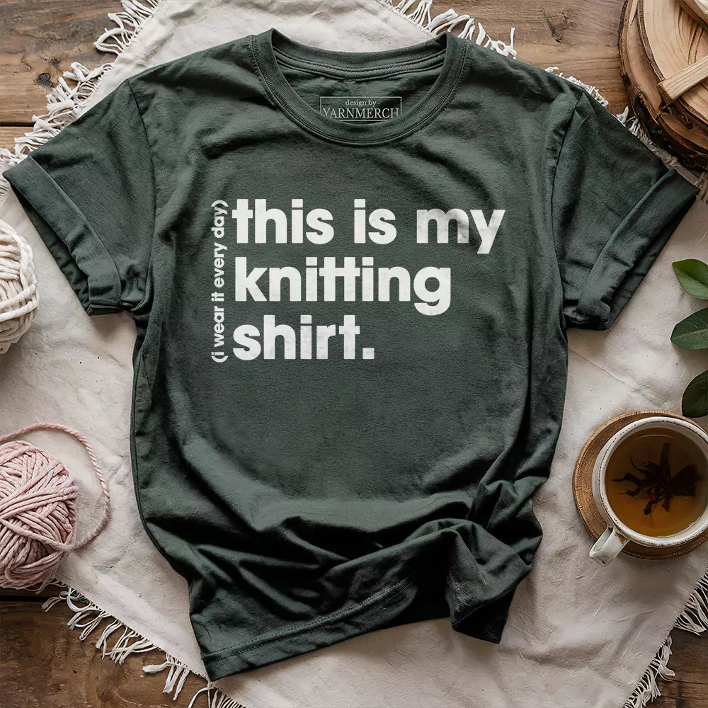 everyday knitting t shirt forest