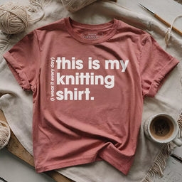 everyday knitting t shirt heather mauve