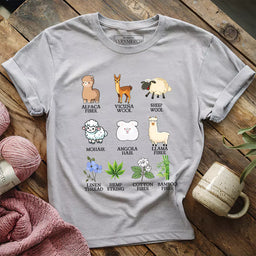 flora fauna fiber t shirt athletic heather