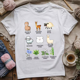 flora fauna fiber t shirt white