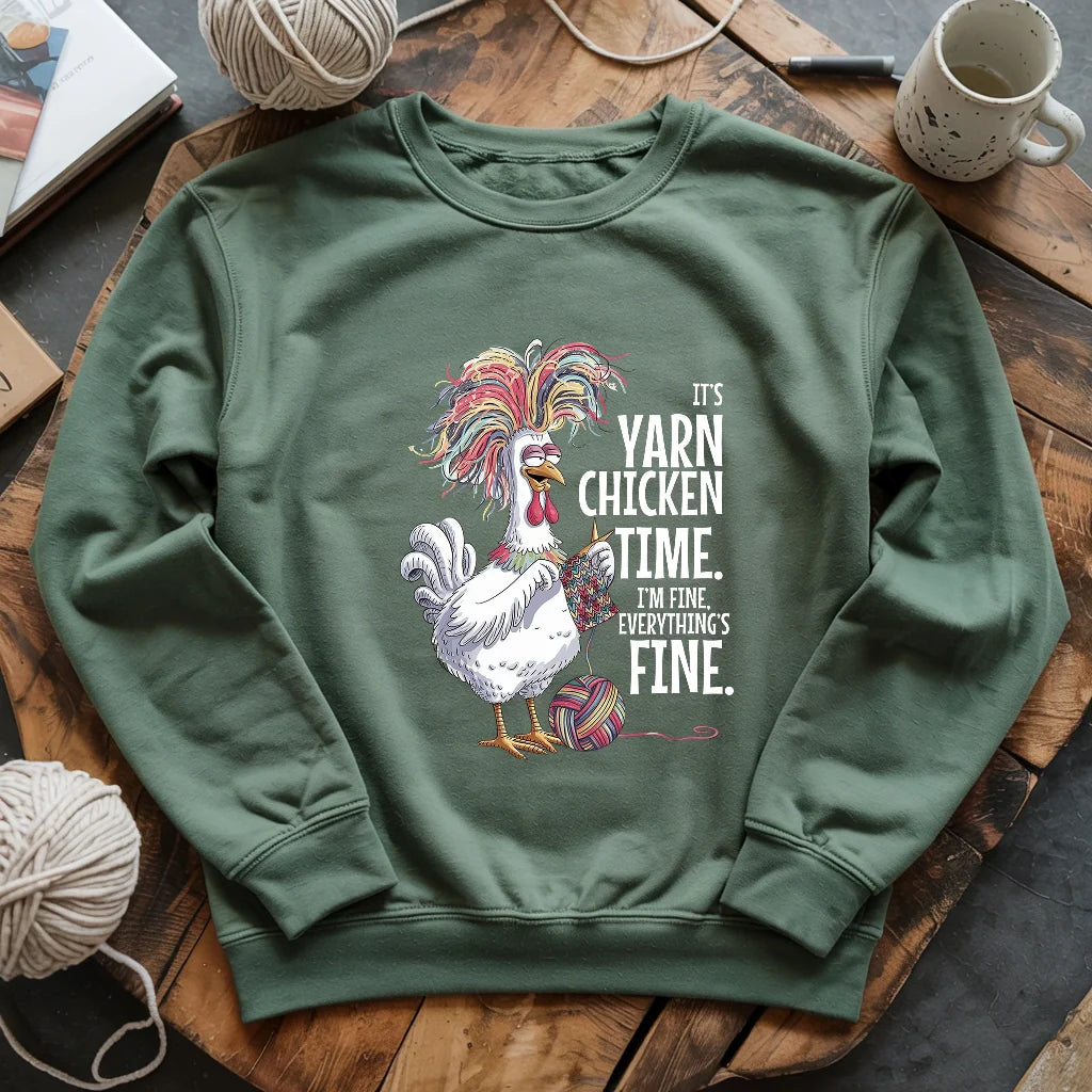 forest YarnChickenTimeSweatshirt