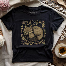 fox yarn t shirt black