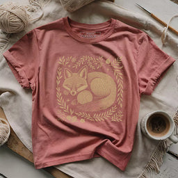 fox yarn t shirt heather mauve