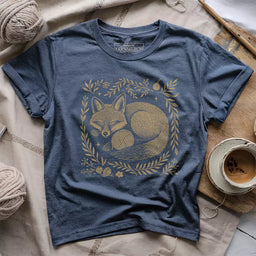 fox yarn t shirt heather navy