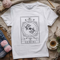 gemini yarn tarot t shirt white