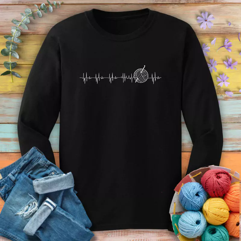 heartbeat long sleeve black