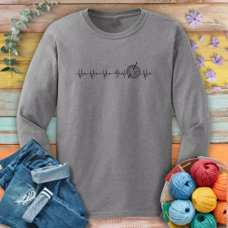heartbeat long sleeve sport grey