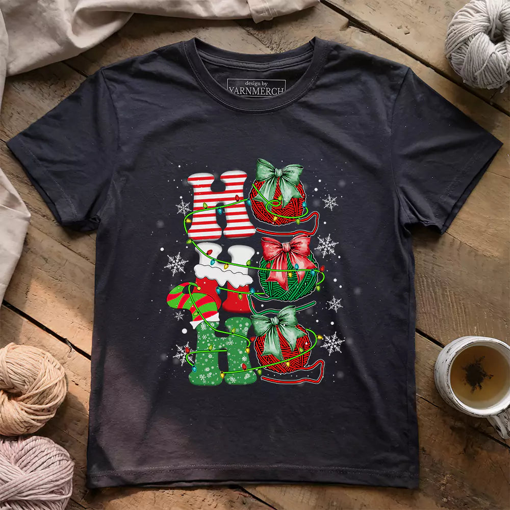 ho ho ho t shirt dark grey heather