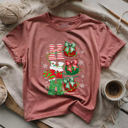 ho ho ho t shirt heather mauve