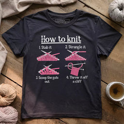 how to knit t shirt dark grey heather