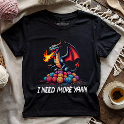 i need more yarn t shirt black