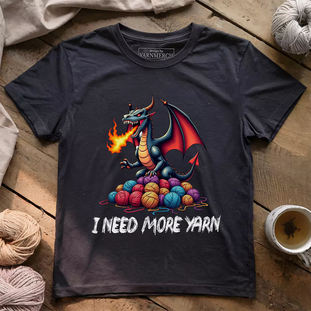i need more yarn t shirt dark grey heather