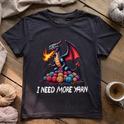 i need more yarn t shirt dark grey heather