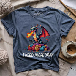 i need more yarn t shirt heather navy