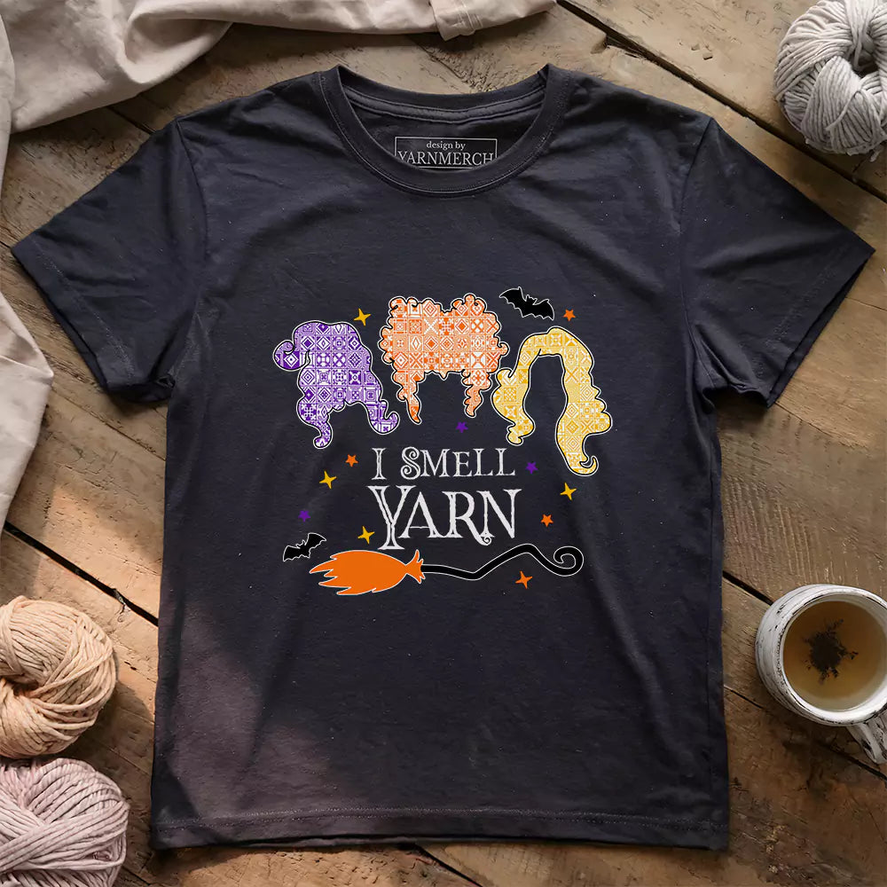 i smell yarn t shirt dark grey heather