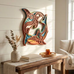 killer whale shark on wooden table