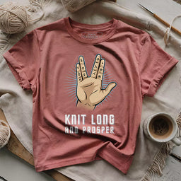 knit long prosper t shirt heather mauve
