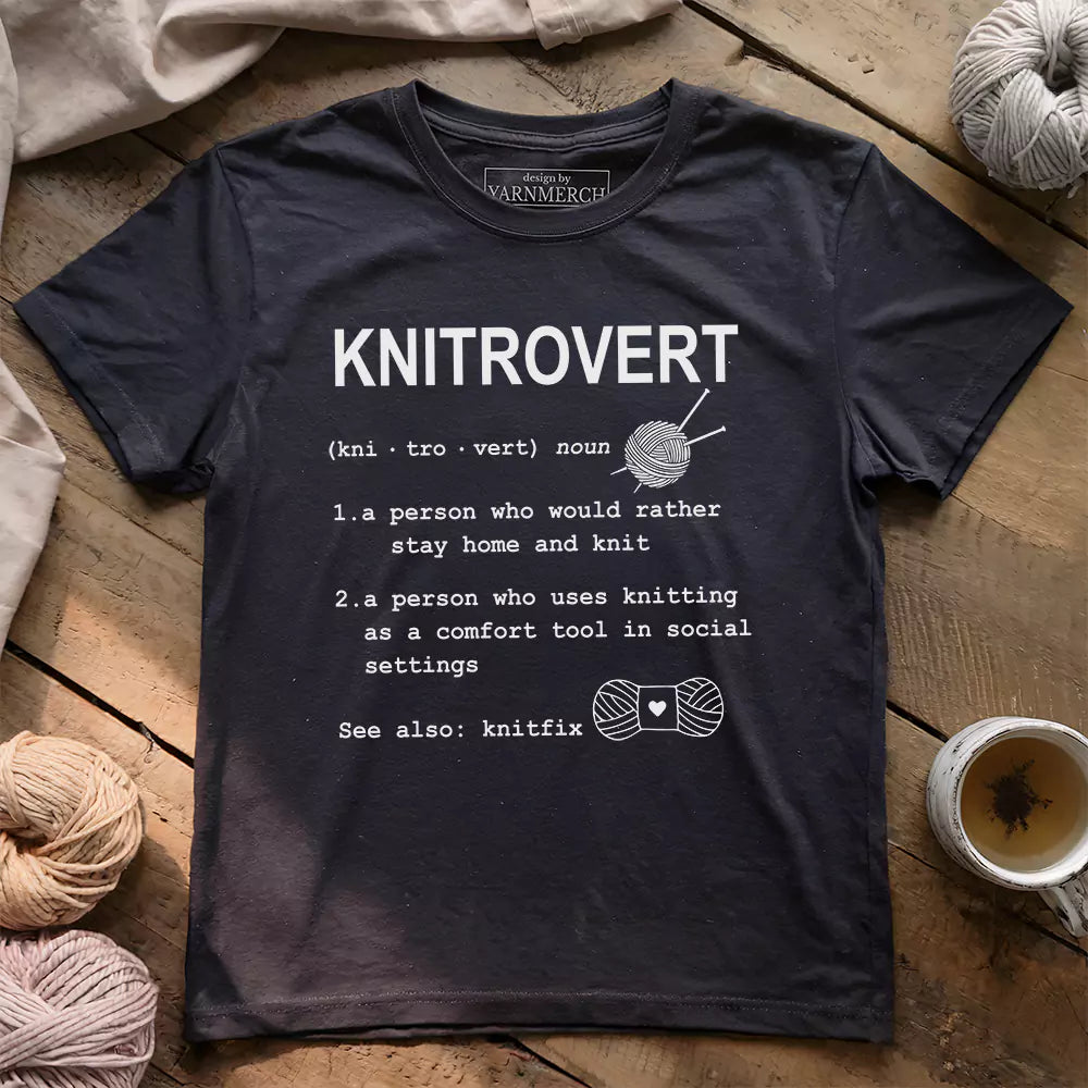 knitrovert t shirt dark grey heather