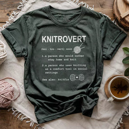 knitrovert t shirt forest