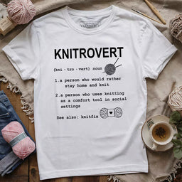 knitrovert t shirt white